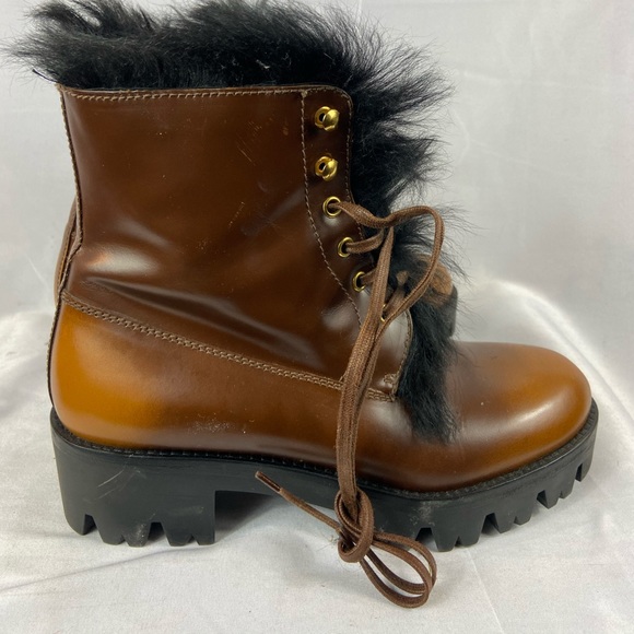 Prada Fur patent leather Boots EU36/US6 - Picture 3 of 8